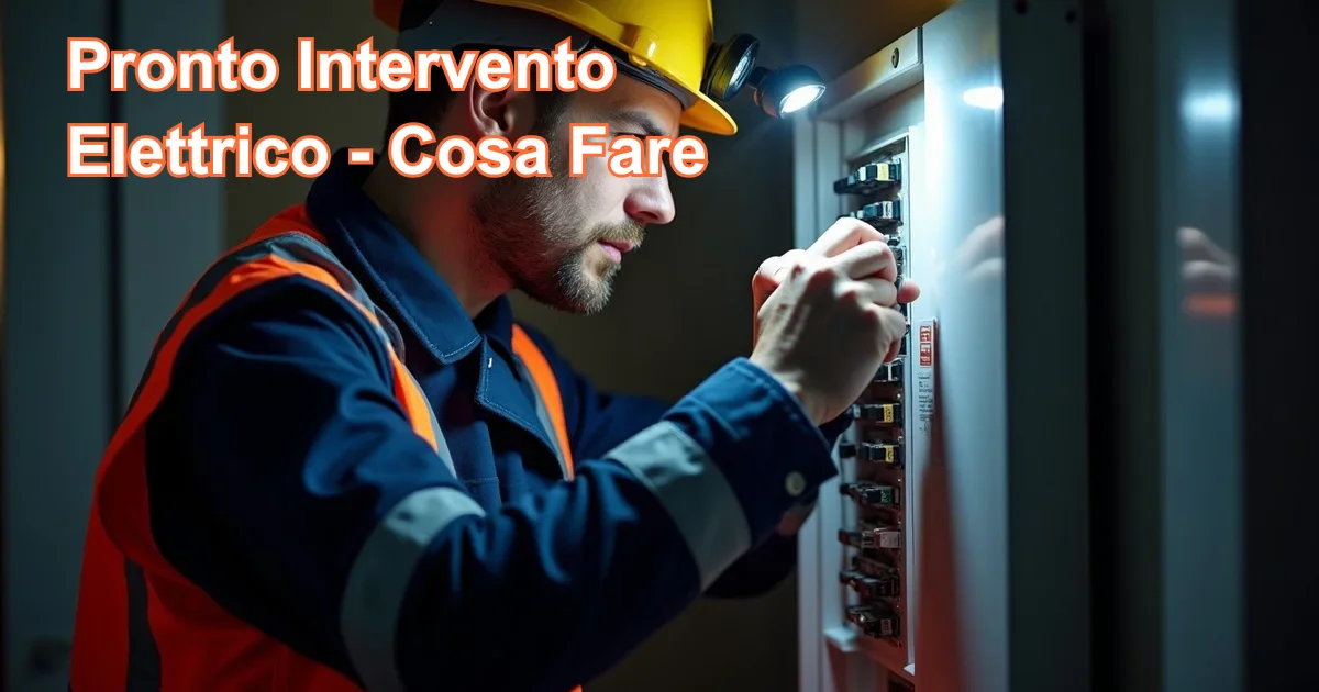 Pronto intervento elettricista Bari